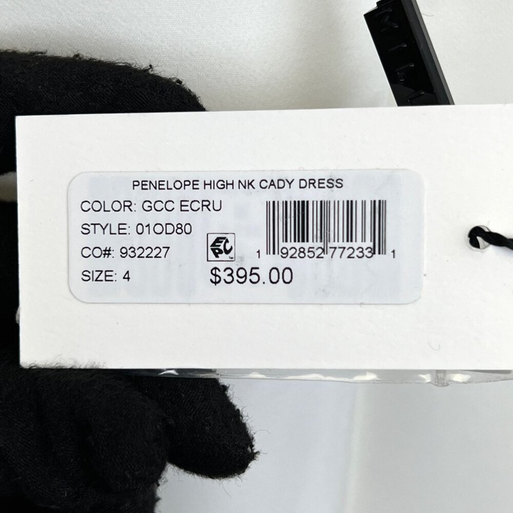 NWT MILLY Penelope Halter Neck Cady Dress US 4 - Picture 14 of 15